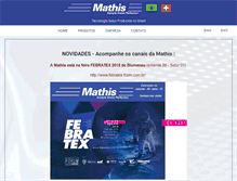 Tablet Screenshot of mathis.com.br